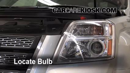 2010 GMC Terrain SLT 3.0L V6 Lights Highbeam (replace bulb)